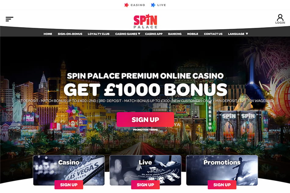 spin palace casino slots