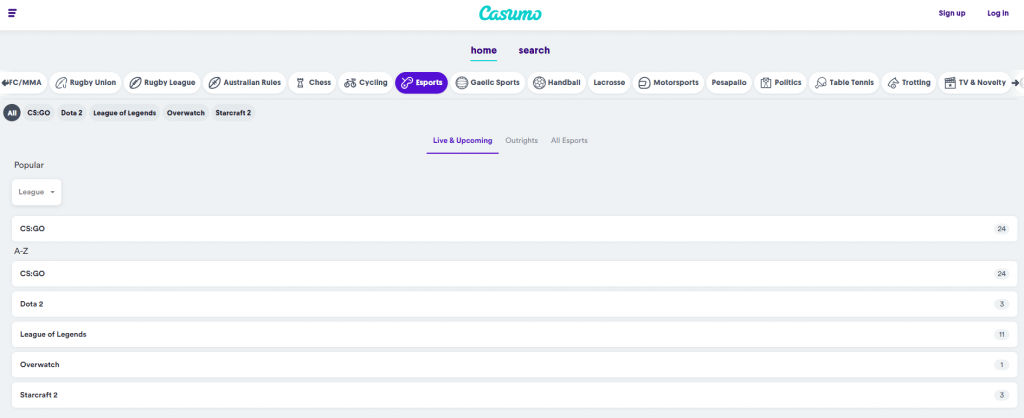 Casumo Esports Betting Review рџґ Discover Bonuses Odds And More